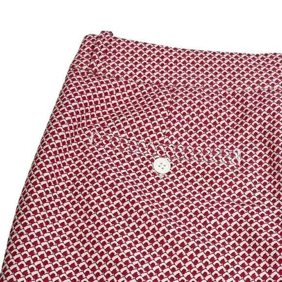 Fairway & Greene pink and white print Bermuda golf shorts size 10 - Picture 11 of 15